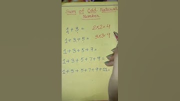Shorts | Tricky Maths | Sum Of Odd Natural Numbers | EDUCATION WORLD WITH PINKY ✔️