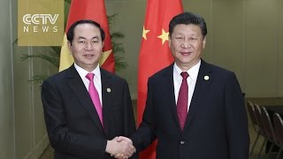 Full Chinese President Xi discusses bilateral ties with Vietnam's Quang News
