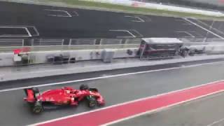 F1 2018 Barcelona Test Sebastian Vettel With Ferrari Day 2