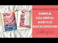 Simple Colorful Acrylic Backgrounds- Bible Journaling With Me