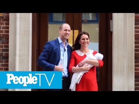 วีดีโอ: เคทมิดเดิลตันชุด Prince George Out In Gap Baby