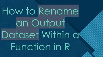 How to Rename an Output Dataset Within a Function in R