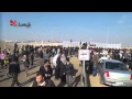 لحظة فتح معبر باب السلامة