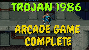 Arcade Longplay [301] Trojan 1986 Tatakai No Banka Capcom ARCADE GAMES LIBRARY Walkthrough