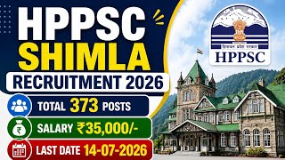 HPPSC Shimla Recruitment 2026 HP Govt Jobs 2026
