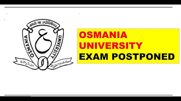OU Exams Postponed || OU Degree Exams Postponed || OU Degree Exams Updates || PINPHARMA