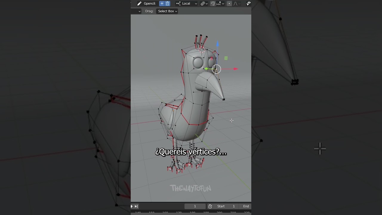 Opila, pero con 1.408.978 vértices (Garten of Banban) – Blender