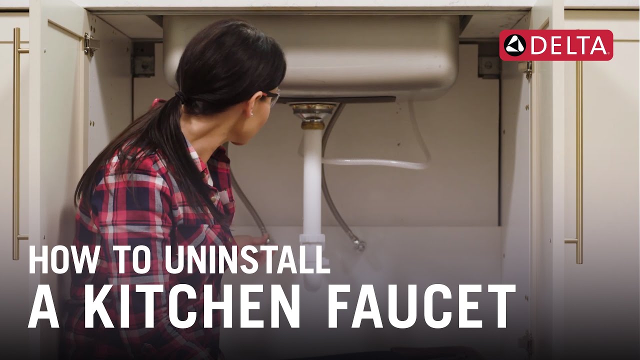 How To Uninstall A Kitchen Faucet Youtube