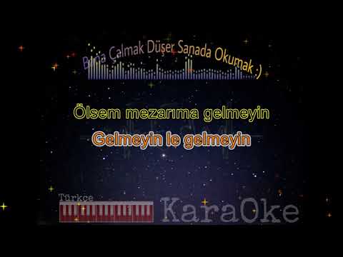 Gelmesin (İbrahim Tatlıses) Türkçe Piano Karaoke 2 Ayrı Ton (La-Do)