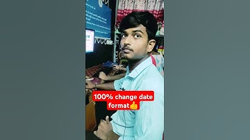 ✅Change Date format in excel #trending #viral #excel #msoffice #shortcuts #computer #winword #shorts
