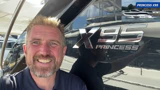Princess X95. Walkthrough tour. The most elegant yacht under 100’?