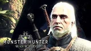 Monster Hunter: World (The Witcher 3 Event) – All Cutscenes (Game Movie) 1080p HD