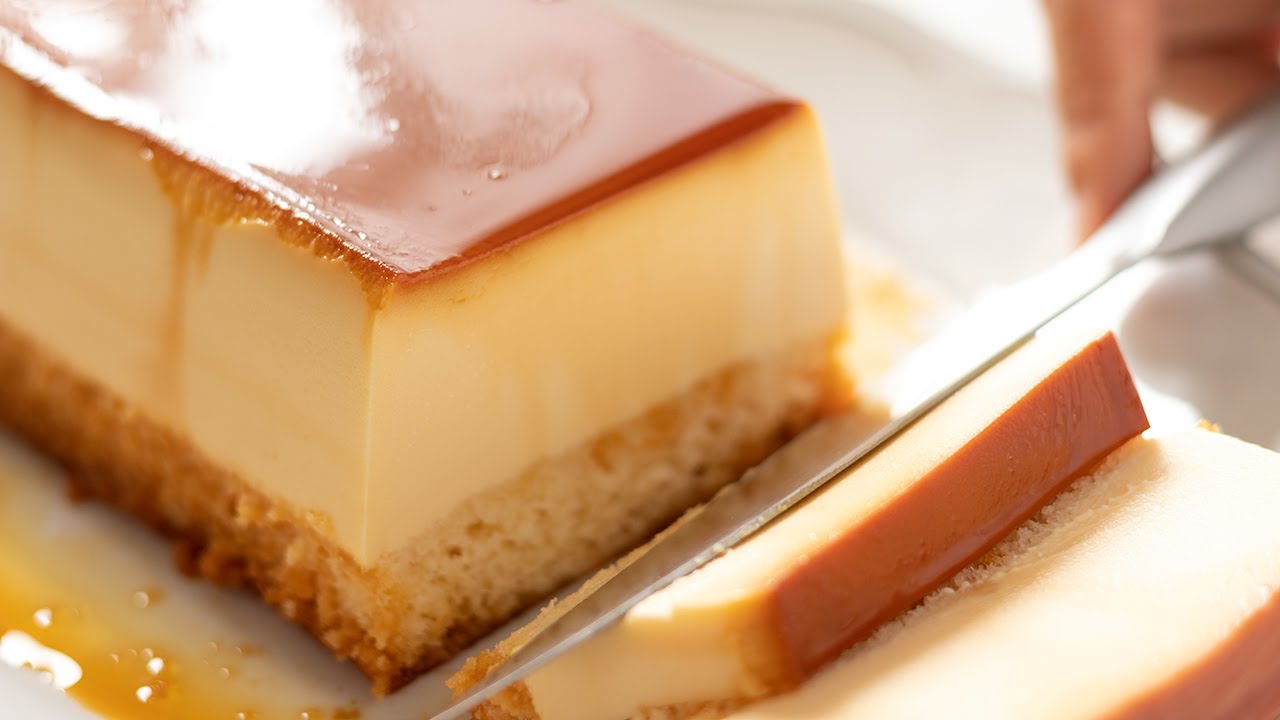 ⁣Creme Caramel Cheese Pudding Cake - Cheesecake Flan クリームチーズ・プリンケーキの作り方｜HidaMari Cooking