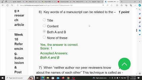 Research Writing Week 10 MCQ for All NET/SET Exam