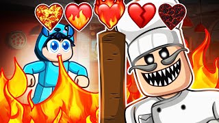 Escaping PAPAS PIZZA BUT You Get CUSTOM HEARTS In Roblox! With Crazy Fan Girl!