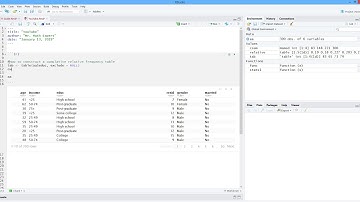 How to Construct a Cumulative Relative Frequency Table in R. [HD]