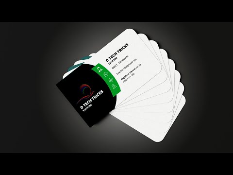 How to design a Business Card in Photoshop 2023 - Card design in Photoshop
