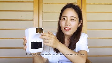 Intelligent infrared thermometer multi-language non-contact fever detection alarm screening