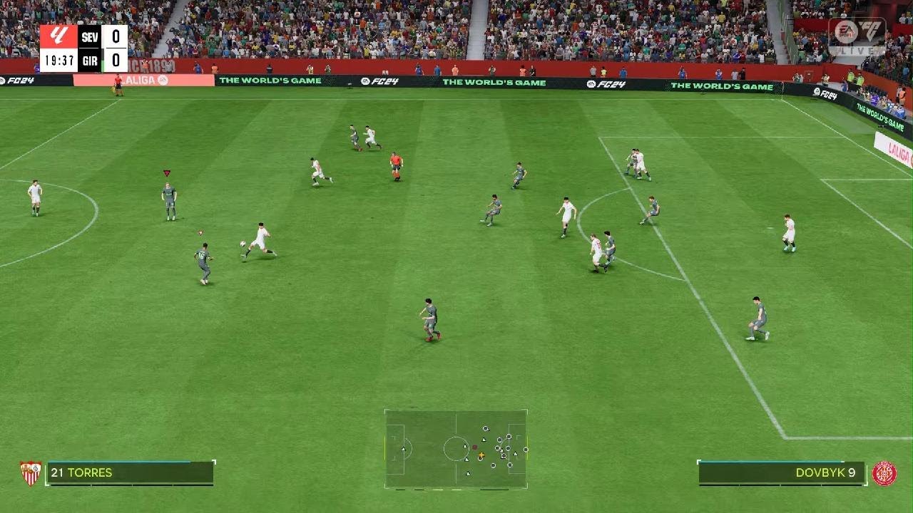 EA SPORTS FC 24 PS5 gameplay laliga sevilla vs Girona matchday 3 - YouTube
