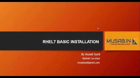 02 INSTALLATION OF RHEL/CENTOS 7