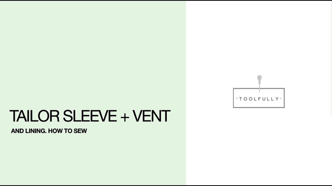 Sewing a tailor sleeve with vent + lining. YouTube