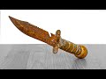 Super Rusty Survival Knife Restoration...Rambo