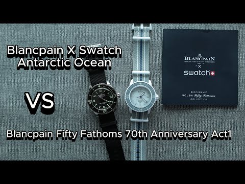 รีวิว Blancpain x Swatch เปรียบเทียบจุดต่อจุดกับ Blancpain Fifty Fathoms 70th Anniversary