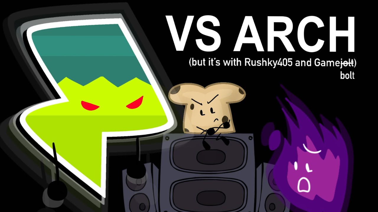 Friday Night Funkin' Mod Showcase: Gamejolt (GameBolt) vs Rushky, VS ARCH