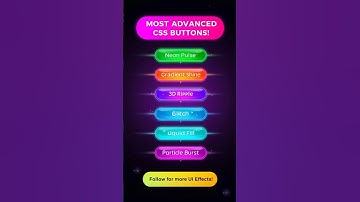 Most Advanced CSS Button Hover Effects! 🚀 | HTML + CSS Animation #shorts
