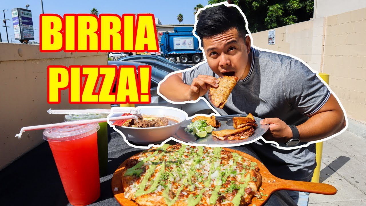 The Original BIRRIA RAMEN & PIZZA In LOS ANGELES! (MUST TRY) | LA BIRRIA -  YouTube