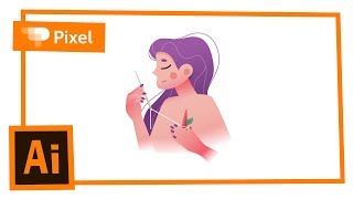 Рисуем девушку в Adobe Illustrator | уроки для новичков Рисуем девушку в Adobe Illustrator | уроки для новичков