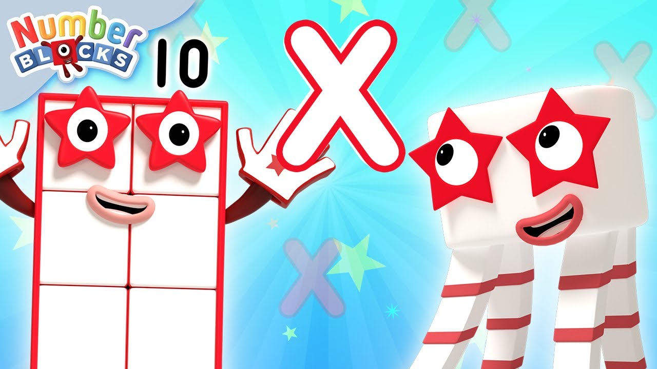 ⁣Multiplication for Kids Level 10 | Maths for Kids | Learn to count | @Numberblocks