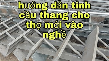 Cách lấy rập cầu thang xương cá có mâm nghỉ | Chương tiền tỷ #3.