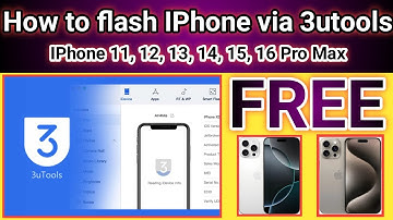 How to flash Iphone 11, 12, 13, 14, 15, 16 Pro for removing unavailable mode by 3utools Free | 2025