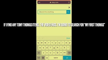 If I find anything TOMY related, the video ends.