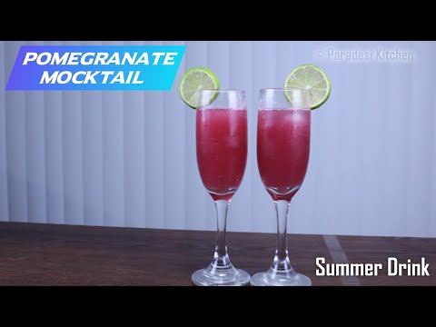 pomegranate-mocktail-||-pomegranate-drink-||-summer-drink