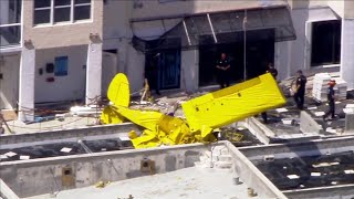 Pilot killed after banner plane crashes into condo in Fort Lauderdale