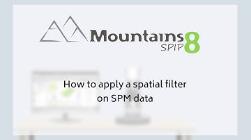 MountainsSPIP®8 | How to apply a spatial filter on SPM data