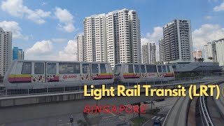  Singapore LRT Train Ride | Fully Automated Singapore Light Rail Transit System (LRT)