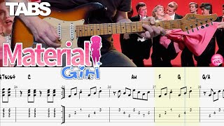 Madonna -  Material Girl | Guitar cover WITH TABS | Resimi