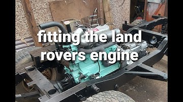 land rover series 3 project (numb nuts) fitting the rebuilt engine