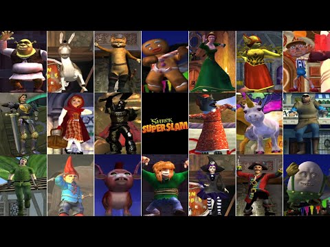 Shrek SuperSlam (GCN) // All Playable Characters