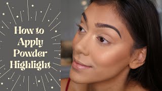 How to apply powder highlight for beginners - PART 10 | Chelseasmakeup
