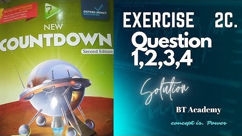 New countdown Second edition | Class 7 | chapter #2 | #exercise #2b | Question 1,2,3,4@btacademyofmathematics7443