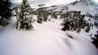 ski freeride, Ski poudreuse pas de la casa andorre mars 2011.avi
