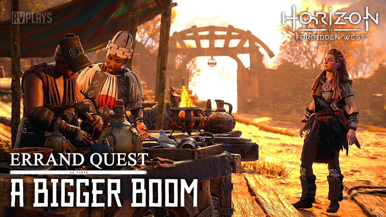 Horizon Forbidden West : Errand Quest - A Bigger Boom (PS5 Gameplay)