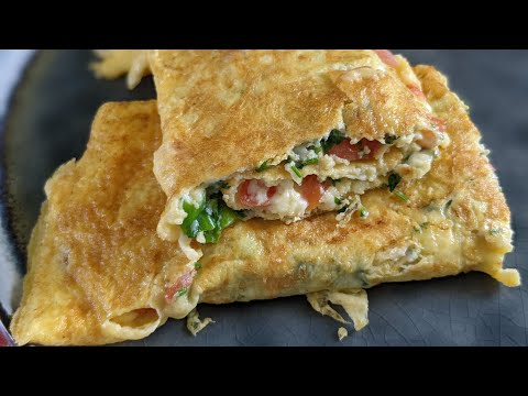 ომლეტი, დილის სწრაფი და გემრიელი საუზმე / Omelette, easy and delicious breakfast 🍳
