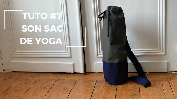 Maqueta de bolsa para esterilla de yoga, vista izquierda