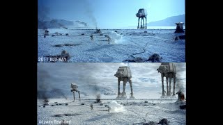 Battle of Hoth - Adywan Revisited VS Blu-Ray