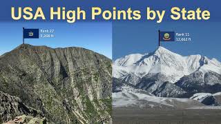 Highest Point in Each State of the USA + How Difficult?
